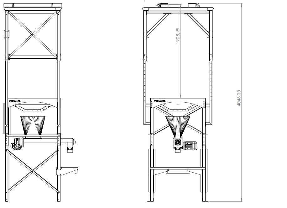 Modulo HI-DS® bigbag losstation met doseerschroef